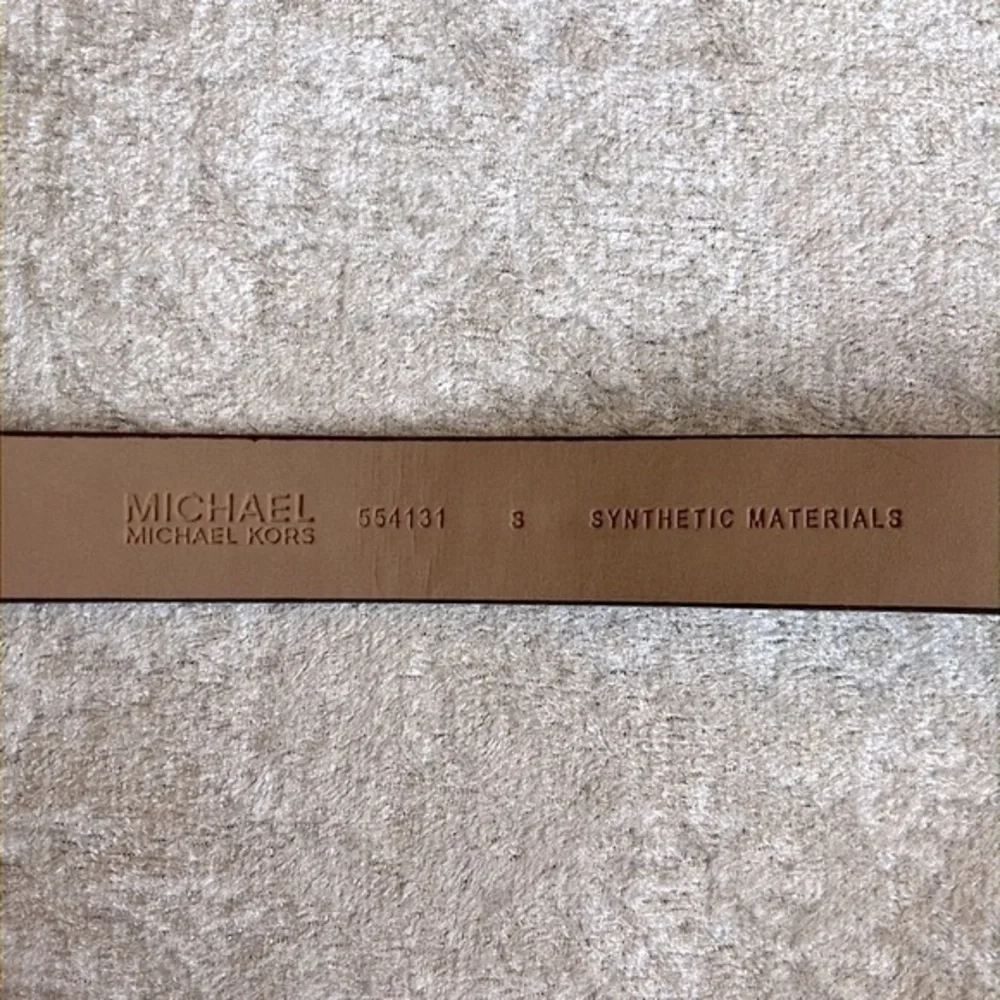 Brand New Michael Kors Brown Zippered Logo Belt Bag Gold Tone Chain Fanny Pack